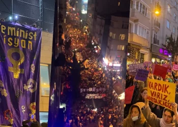 Coşkulu, kitlesel “22. Feminist Gece Yürüyüşü”